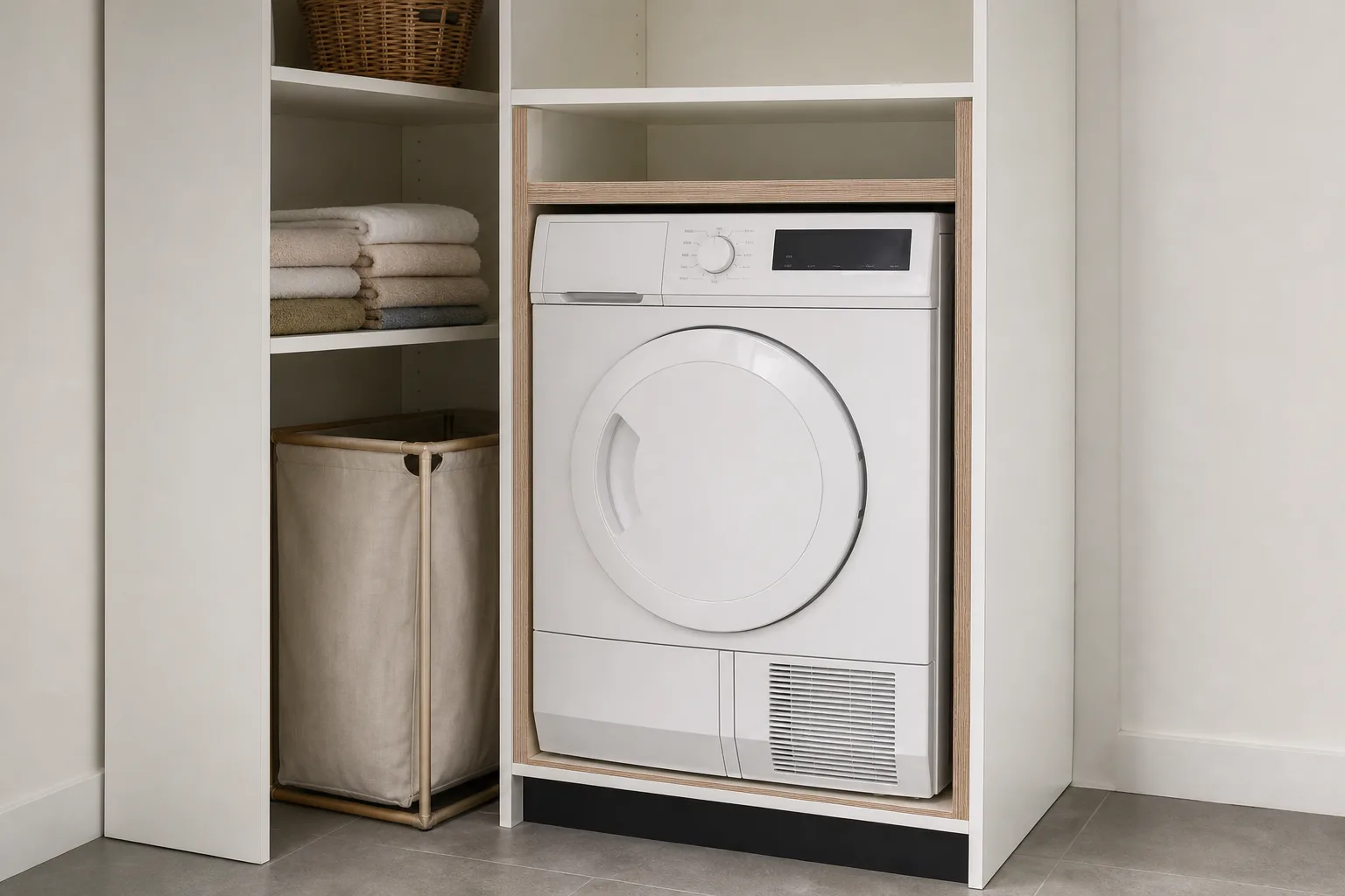 Kondenstrockner DIY: Unterbau-Schranksystem fuer saubere Integration konstruieren